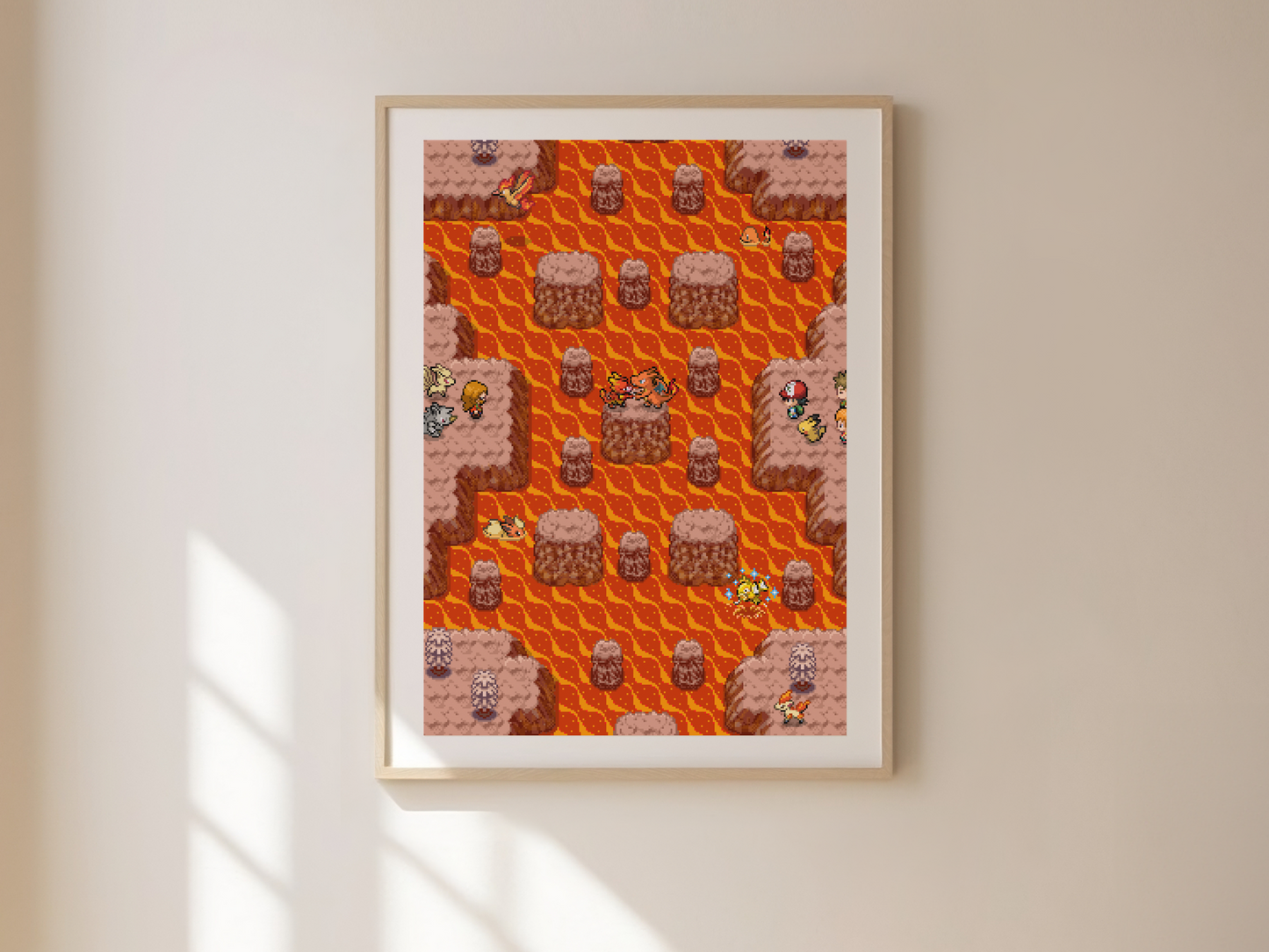 Zard Vs. Magmar Print
