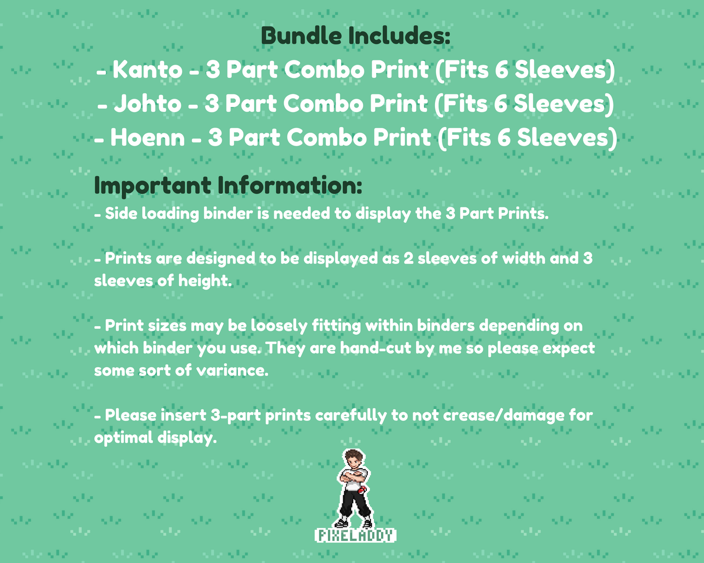 3-Part Binder Prints (Gen 1-3 Bundle)