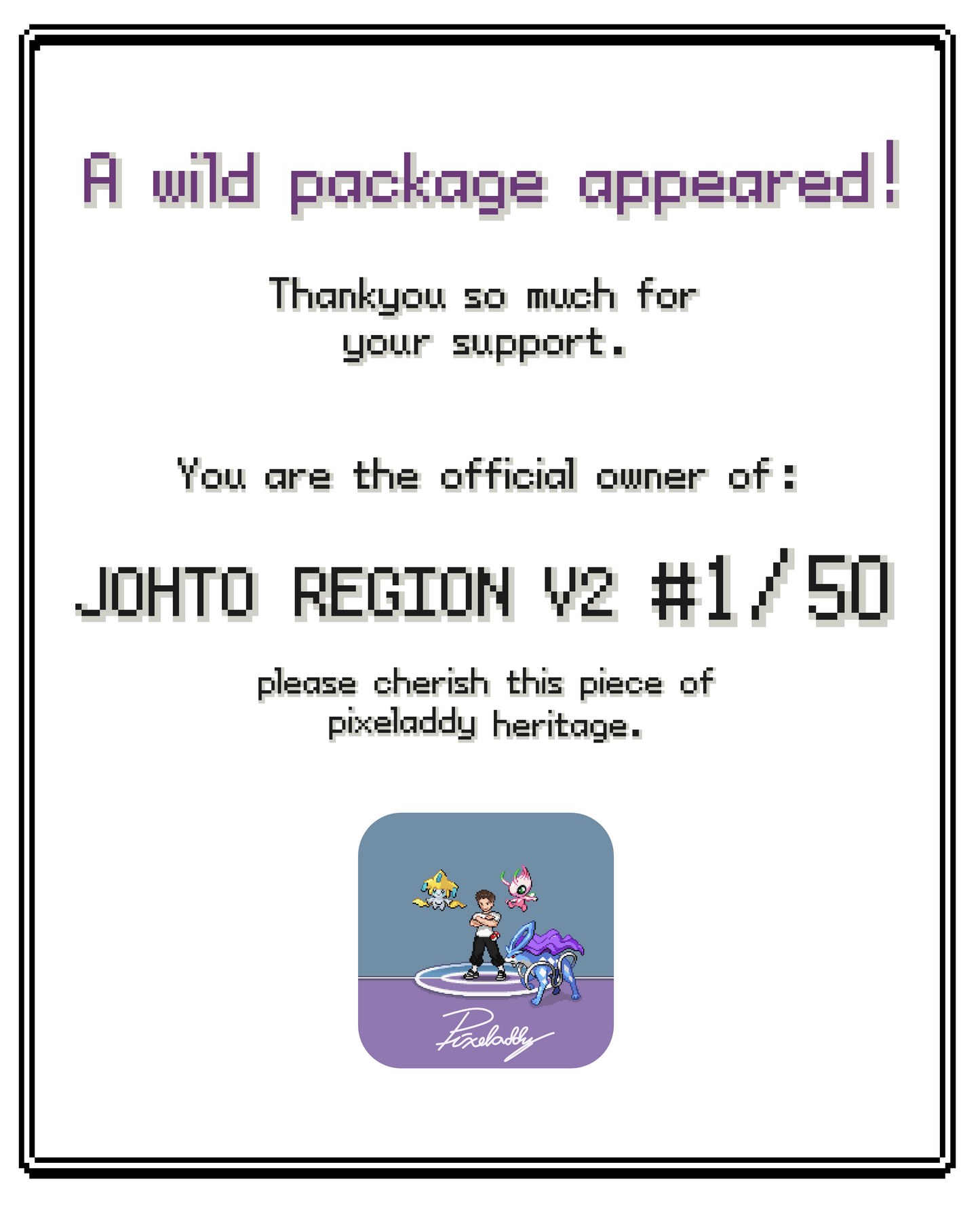 Johto Region Print 2.0 (50 of 50)
