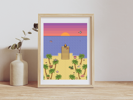 Cozy Beach Sunset Print