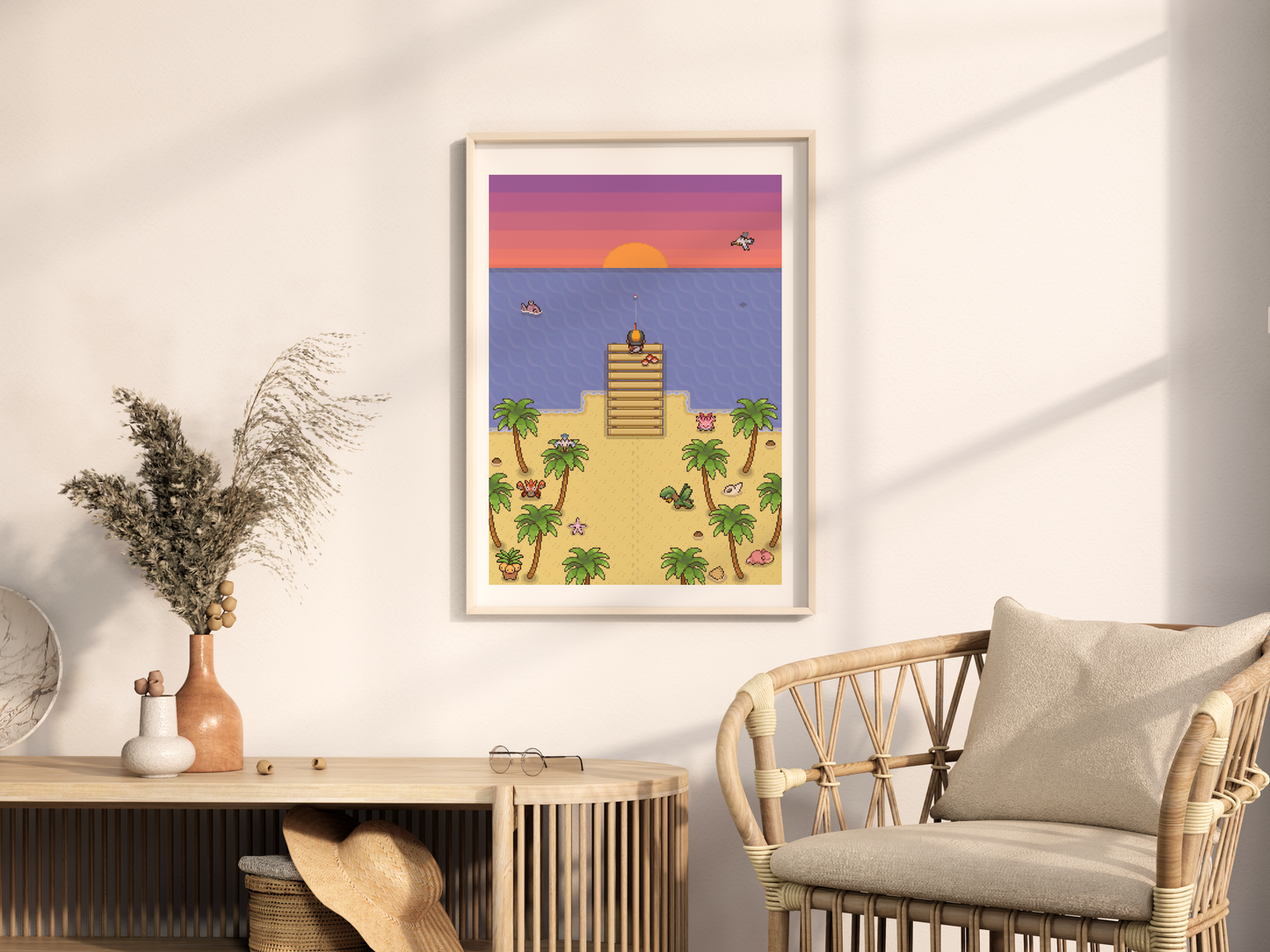 Cozy Beach Sunset Print