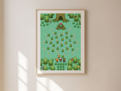 Bulbasaur's Garden Print