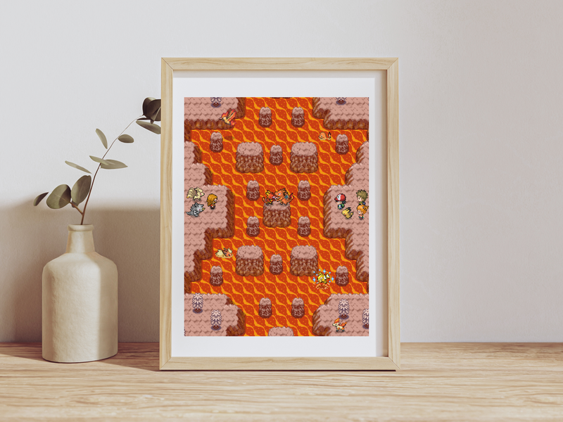 Zard Vs. Magmar Print