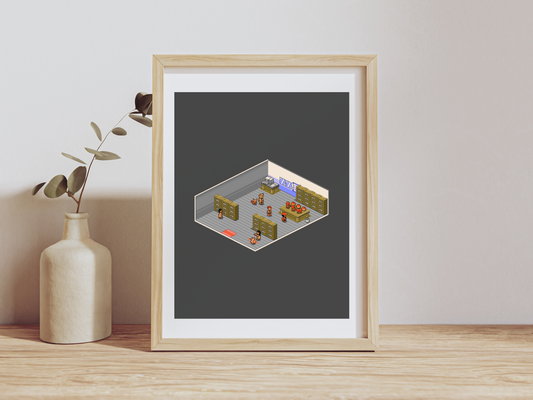 Isometric Prof Oak Lab Print