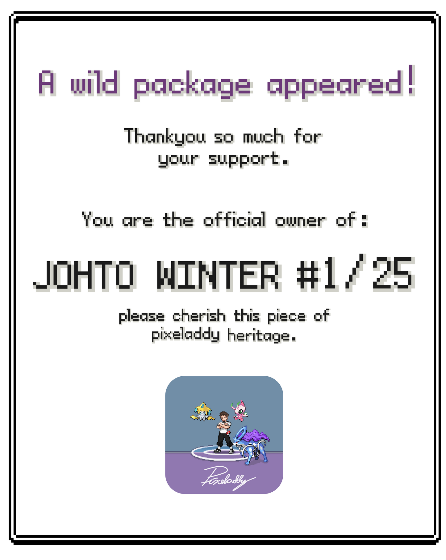 Johto Region Winter Print (25 of 25)