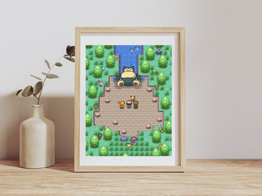 Snorlax Wake Up Print