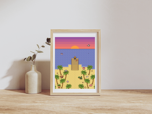 Cozy Beach Sunset Print