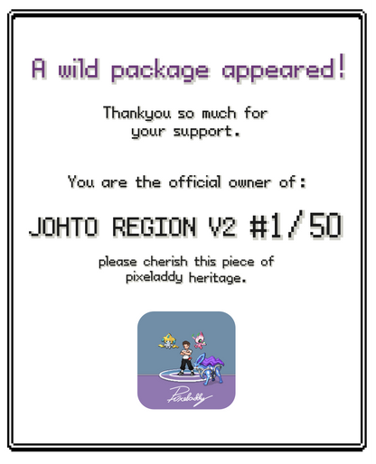 Johto Region Print 2.0 (50 of 50)