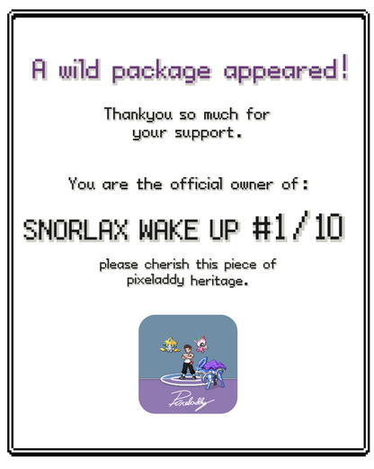 Snorlax Wake Up V2 Print (10 of 10)